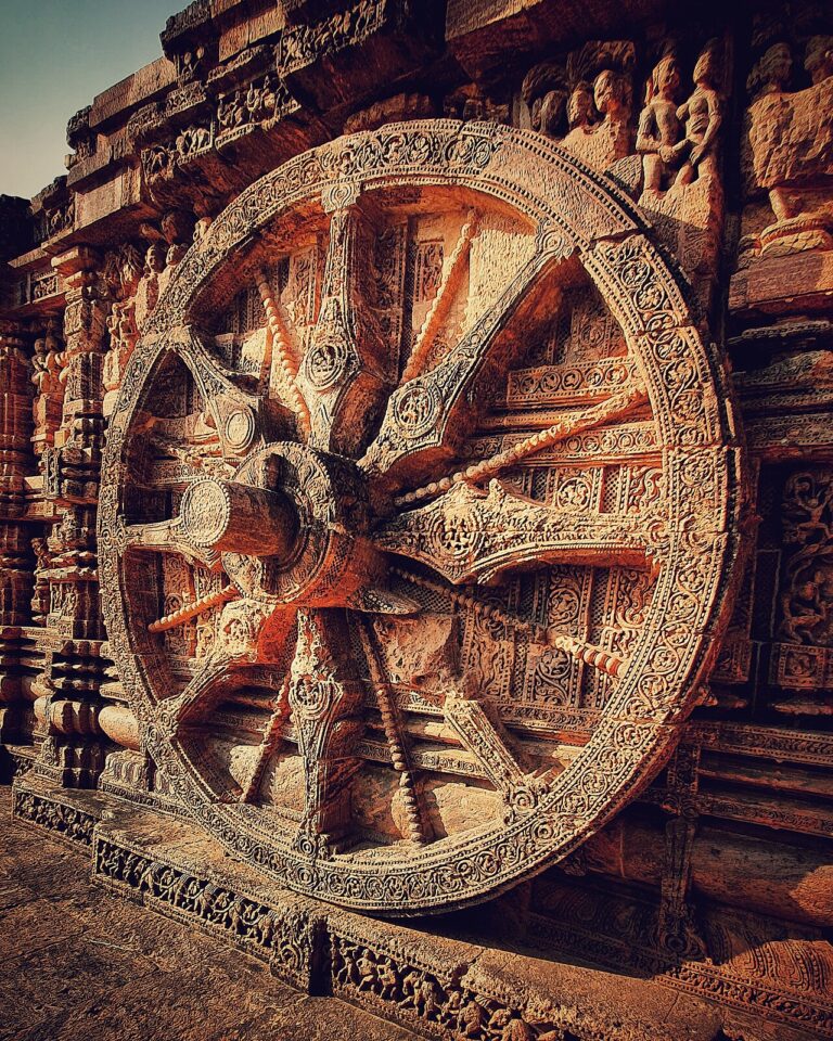 The Konark stone wheel, used as a sundial